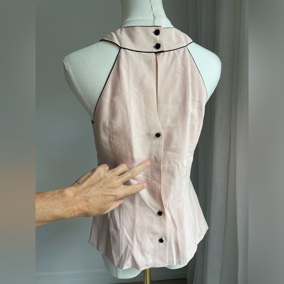 Vintage Nanette Lepore Beaded Halter Style Formal Top - Picture 5 of 6